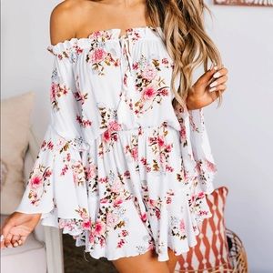 NanaMacs Boutique Floral Romper